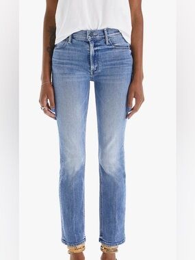 Mother mid rise dazzler ankle jeans